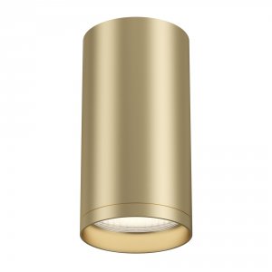 Накладной потолочный светильник цилиндр матовое золото «FOCUS S»