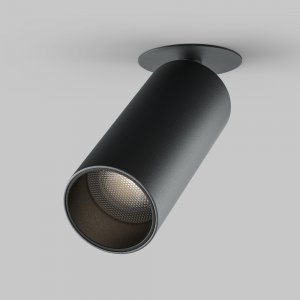 Чёрный встраиваемый поворотный светильник спот 12Вт 4000К «FOCUS LED»