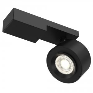 Чёрный накладной поворотный светильник 13Вт 3000К «Treo»
