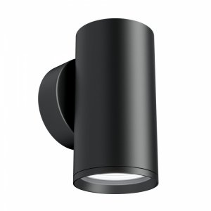 Чёрный настенный светильник для подсветки стены «Focus S»