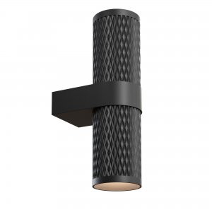 Чёрный настенный светильник для подсветки стены в 2 стороны «Focus Design»