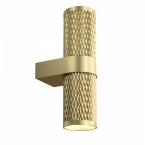 Настенный светильник золотого цвета для подсветки в 2 стороны «Focus Design»