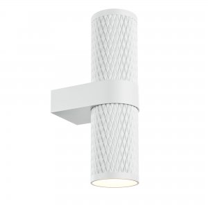 Белый настенный светильник для подсветки в 2 стороны «Focus Design»