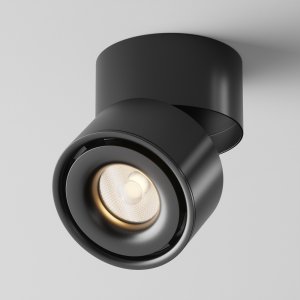 Накладной поворотный светильник 15Вт 3000К чёрный «Yin»