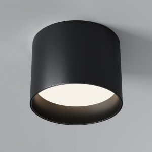 Чёрный накладной потолочный светильник цилиндр GX53 «Glam»