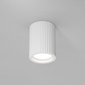 Гипсовый накладной потолочный светильник цилиндр «Conik gyps»