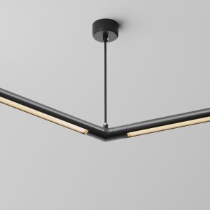 Угловой коннектор 120° для модульной системы, с вводом питания «Shelf»