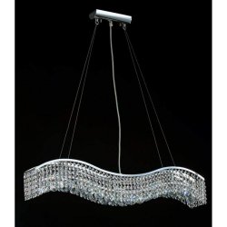 Светильник из хрусталя в виде волны MOD957-PL-01-40W-N «SNAKE»