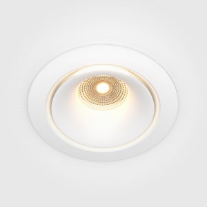 Диммируемый встраиваемый светильник 12Вт 3000К белый «Yin»