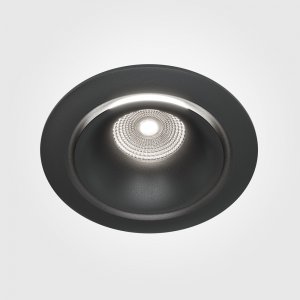 Диммируемый встраиваемый светильник 12Вт 4000К чёрный «Yin»