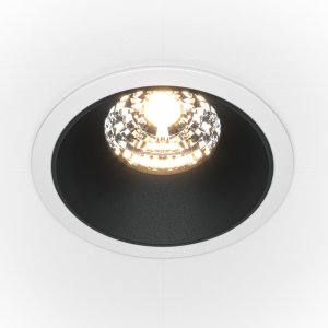 Диммируемый встраиваемый светильник 15Вт 4000К, белый/чёрный «Alfa LED»