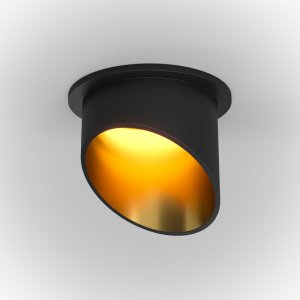 Встраиваемый светильник, чёрный/золотой «Lipari»