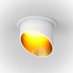 Встраиваемый светильник, белый/золотой «Lipari»