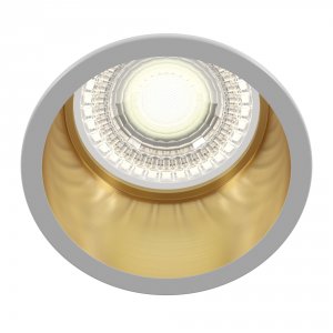 Встраиваемый бело-золотой светильник «Reif»