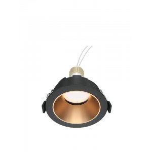 Встраиваемый поворотный светильник, чёрный/золотой «Share»