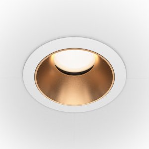 Встраиваемый поворотный светильник, белый/матовое золото «Share»