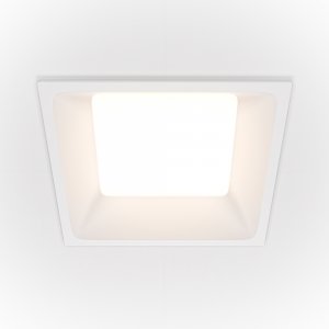 Квадратный встраиваемый светильник 12Вт 4000К белый «Okno»