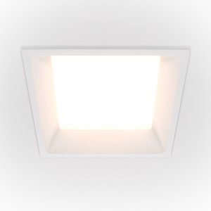 Квадратный встраиваемый светильник 18Вт 3000К белый «Okno»