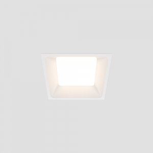 Белый встраиваемый квадратный светильник 12Вт 4000К IP44 «Okno»