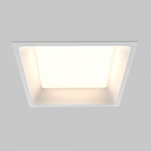 Белый встраиваемый квадратный светильник 3000-4000-6000K 18W 100° IP44 «Okno»