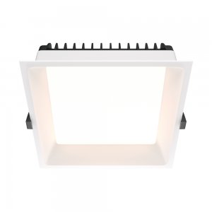 Белый встраиваемый прямоугольный светильник 24Вт 3000К IP 44 «Okno»