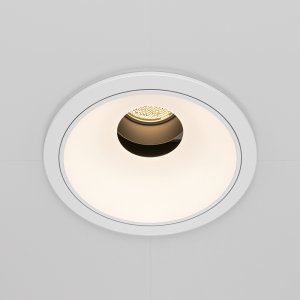 Белый круглый встраиваемый светильник 10Вт 3000К «Wise»