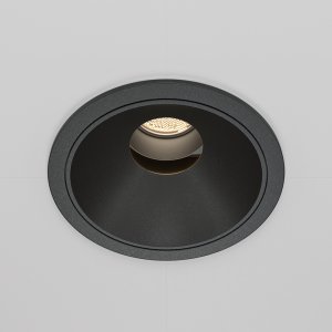 Чёрный круглый встраиваемый светильник 10Вт 4000К «Wise»