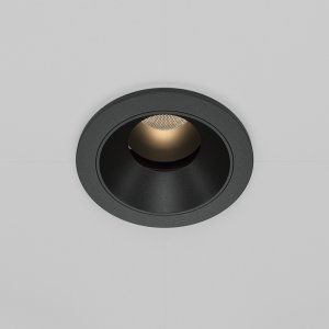 Чёрный круглый встраиваемый светильник «Wise»