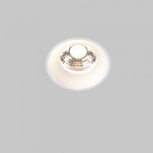Белый встраиваемый светильник в гипсокартон под шпаклёвку 3000K 12W 60° «Round»