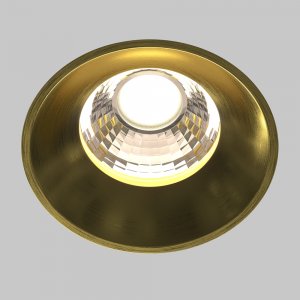 Латунный круглый встраиваемый светильник 12Вт 4000К «Round»