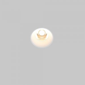 Белый встраиваемый светильник под шпаклёвку 7Вт 3000К 60° «Round»