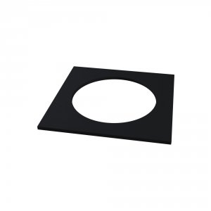 Чёрная квадратная рамка для встраиваемого светильника «Kappell»