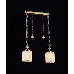 двойной светильник цвета античной бронзы с декоративным элементом F016-22-G SHERBORN