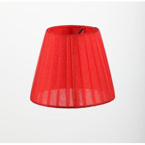 Красный текстильный абажур LMP-RED-130