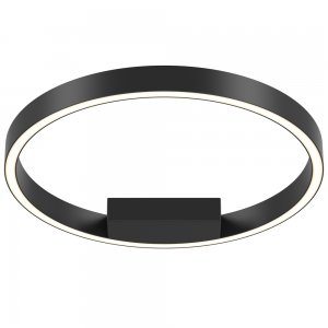 Чёрный потолочный светильник кольцо 40см 24Вт 3000/4000К «Rim»