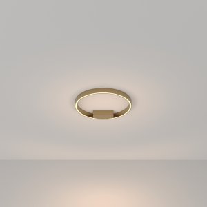 Потолочный светильник кольцо 40см 25Вт 3000К латунь «Rim»