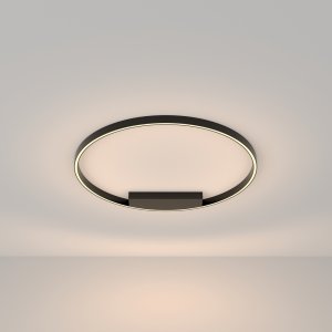 Потолочный светильник кольцо 80см 50Вт 3000К чёрный «Rim»