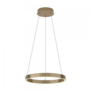 Подвесной светильник кольцо 40см 25Вт 3000К латунь «Rim»