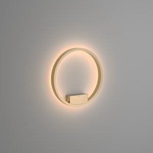 Настенный светильник кольцо 40см 25Вт 3000К латунь «Rim»