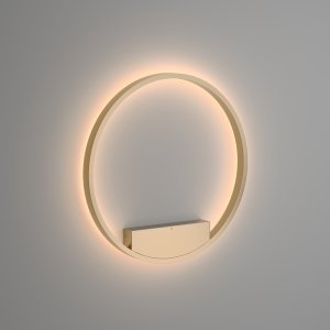 Настенный светильник кольцо 60см 37Вт 3000К латунь «Rim»