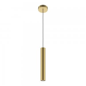 Золотой подвесной светильник цилиндр «Pro Focus»