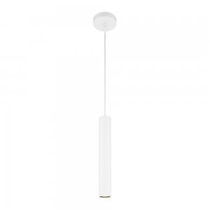 Белый подвесной светильник цилиндр «Pro Focus»