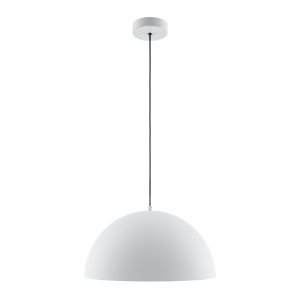 Белый купольный подвесной светильник из металла «Basic colors»