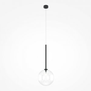 Чёрный подвесной светильник с плафоном шар 20см «Mood»