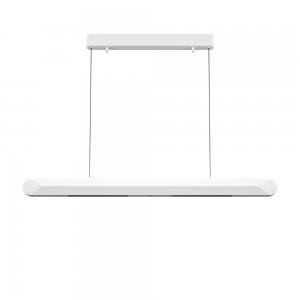 Белый длинный линейный подвесной светильник 40Вт 3000К «Motion»