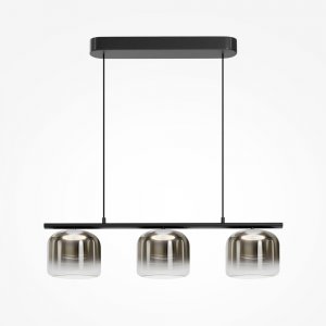 Диммируемый длинный подвесной светильник с лифтовым механизмом «Spirito»