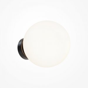 Настенно-потолочный светильник шар D20см, чёрный/белый «Basic form»