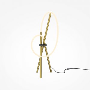 Настольный светильник гибкий неон на треноге 15Вт 3000К «Crochet»