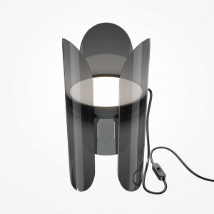 Настольный светильник 6Вт 3000К чёрный/дымчатый «Insight»