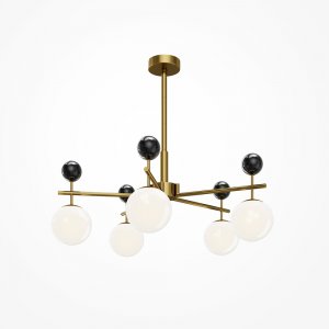 Люстра на штанге с плафонами шар «Museo»